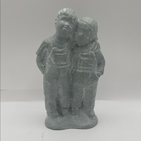 Whimsical Gray Children Sculpture - Picture 1 of 5